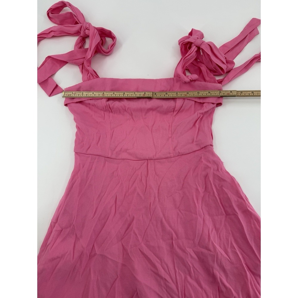 Mi Ami for Francesca's Pink Tie Strap Mini A Line Women's Dress  Size S - Picture 5 of 8